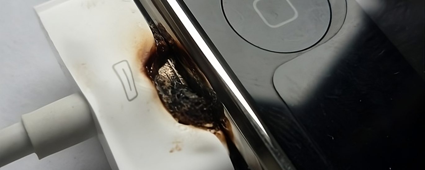 counterfeit chargers cause fire hazards