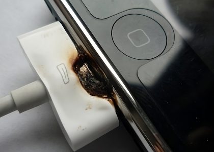 counterfeit chargers cause fire hazards